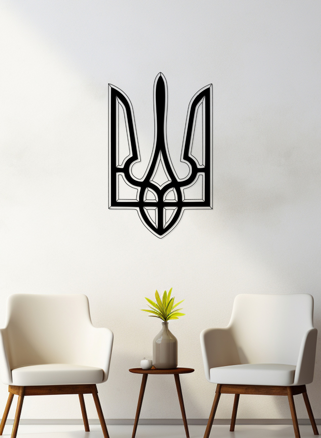 Український Тризуб у металі