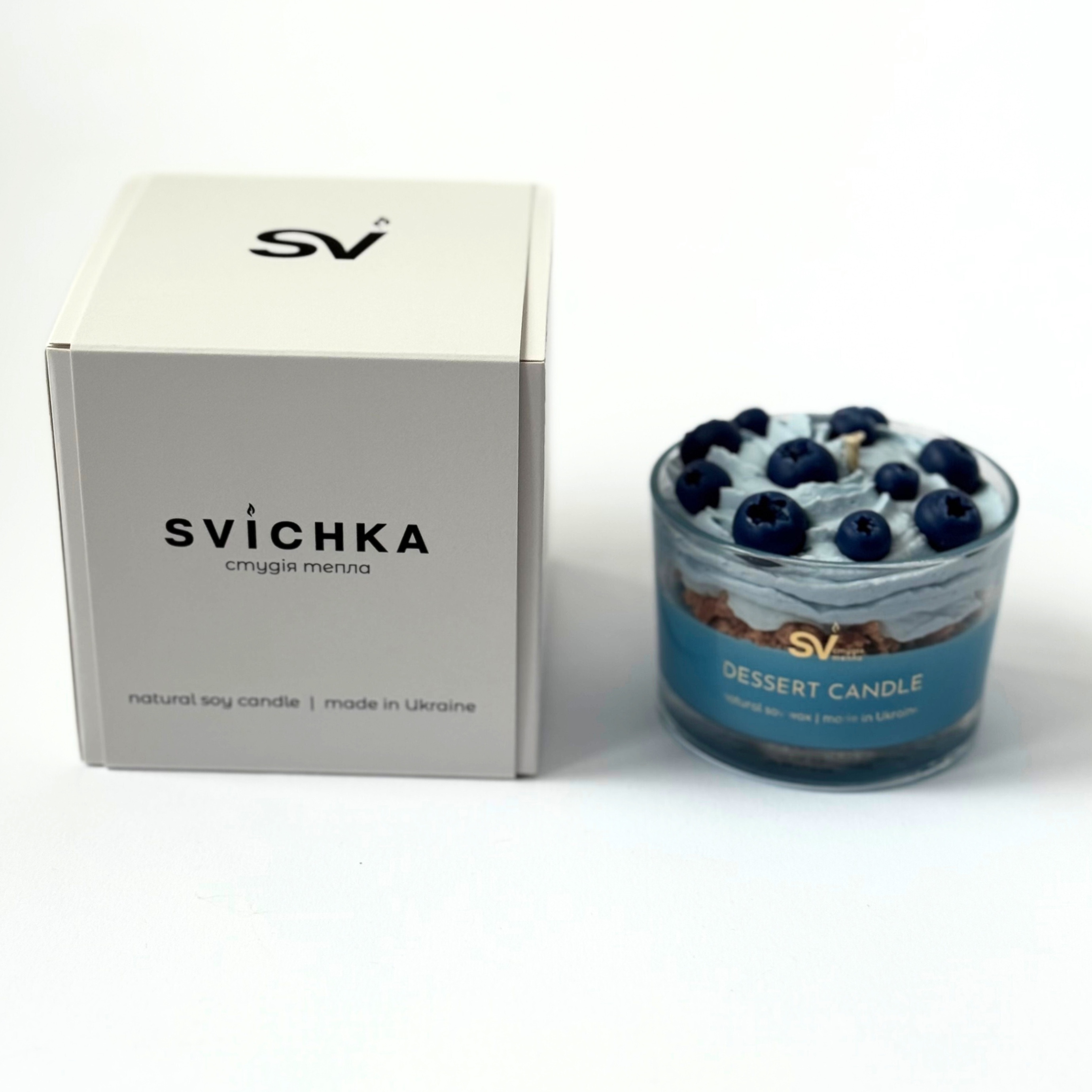 Десертна свічка з лохиною ароматична