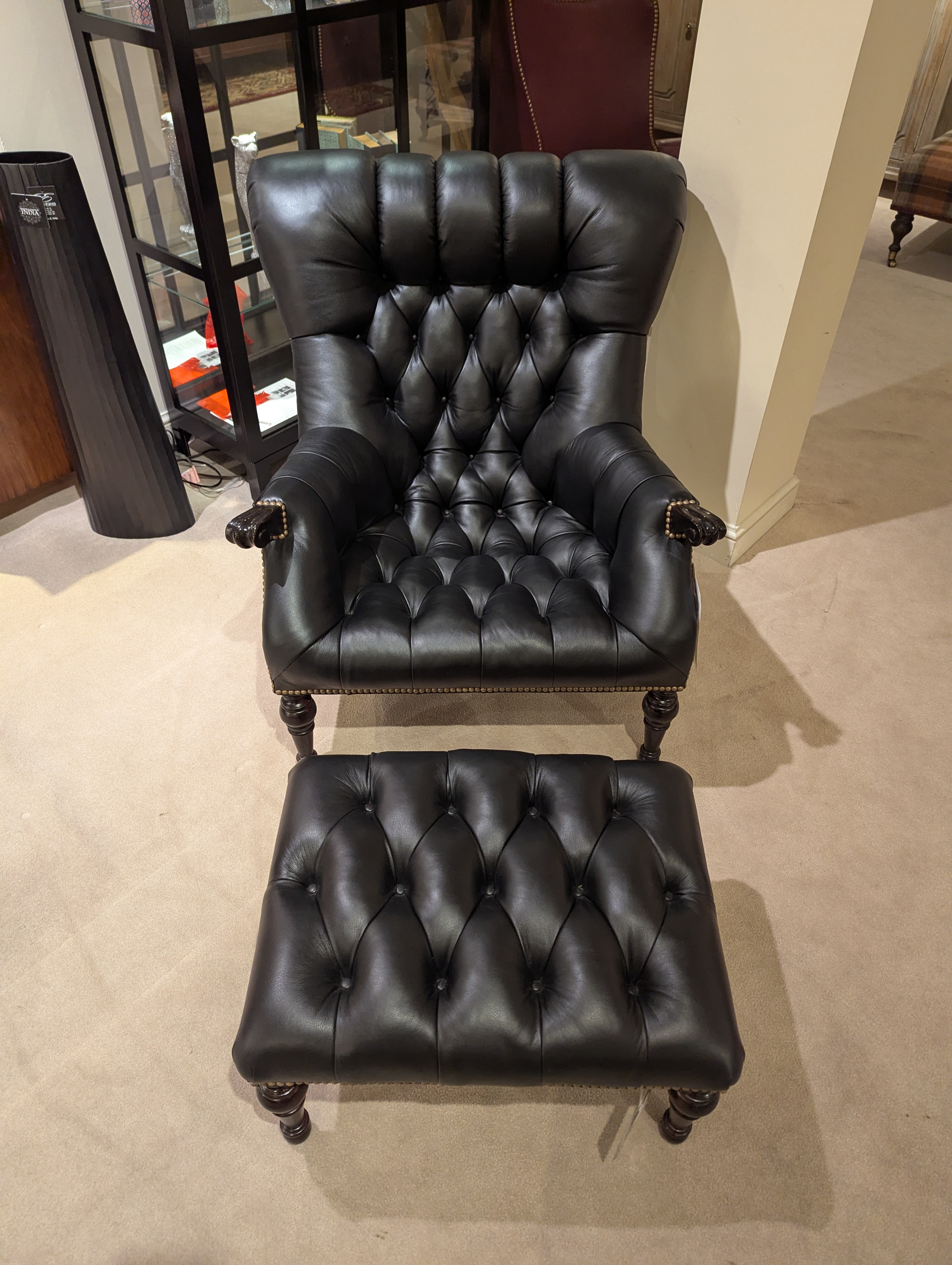 Stickley Leopold Chair and Ottoman