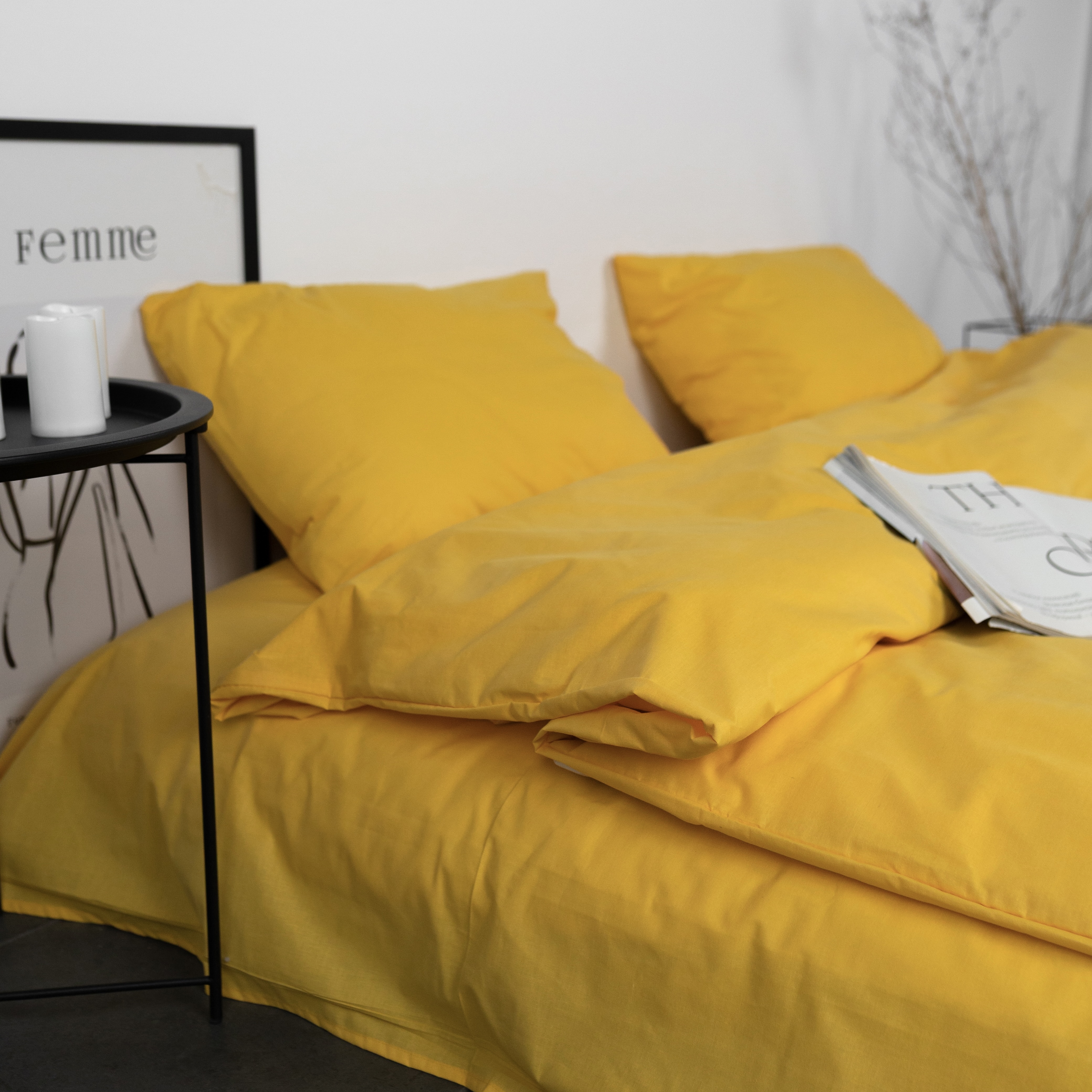 Постільний комплект Матова 100% бавовна Банан