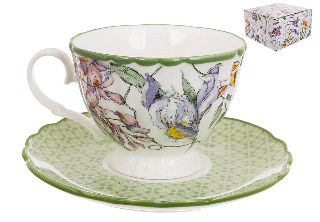 Wisteria Garden, Чашка з блюдцем порцелянові набір