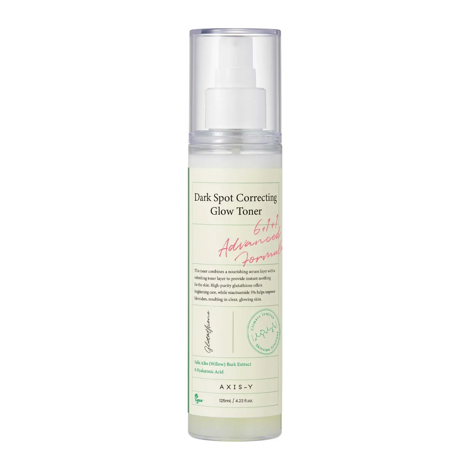 Освітлювальний двофазний тонер для обличчя AXIS-Y Dark Spot Correcting Glow Toner 125ml