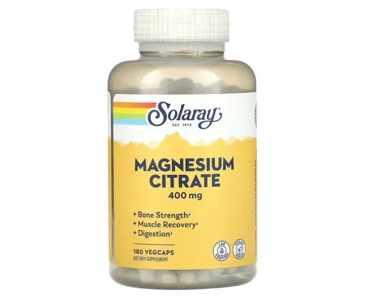 Solaray Magnesium Citrate 400 mg 180 caps