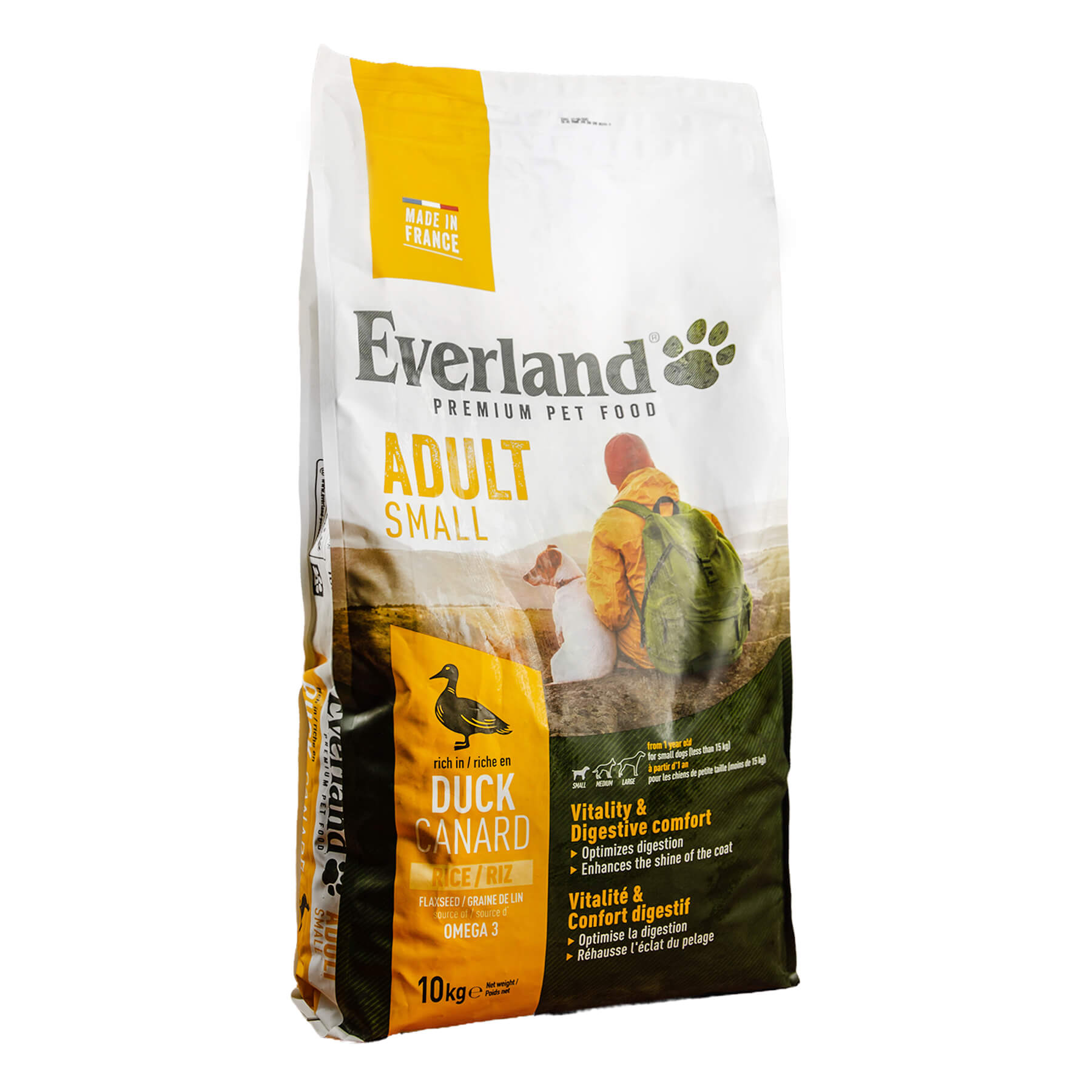 Корм Еверленд д/собак малих порід з качкою 10кг