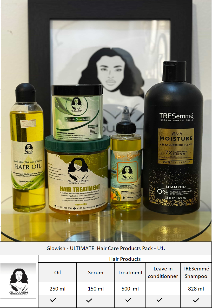 glowish - ULTIMATE Hair Care Products Pack.