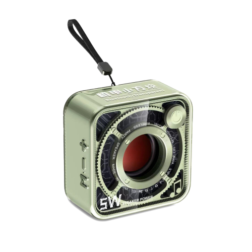 Портативна міні-колонка 5W BT/TF/USB/AUX 5 Вт, зелена