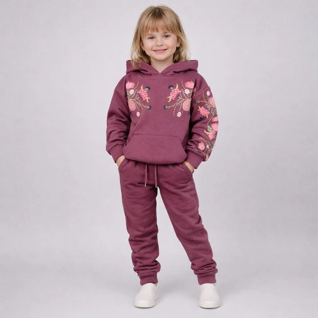 Спортивний костюм вишиванка для дівчинки | Gryna