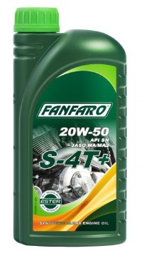 Моторна олива синтетична S-4T+ 20W-50 Fanfaro
