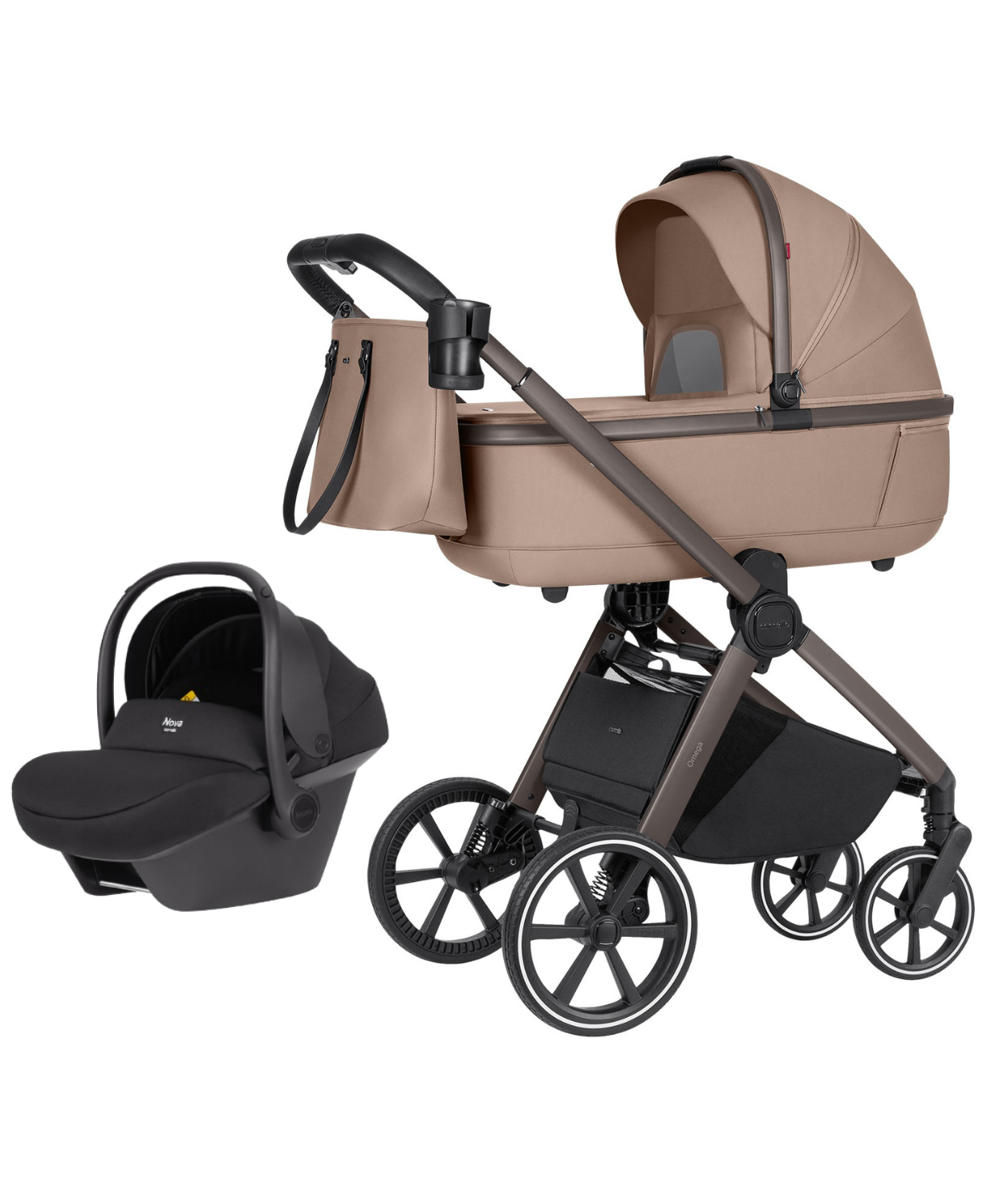 Візок 3в1 Carrello Omega Deluxe 2025 Paper Beige