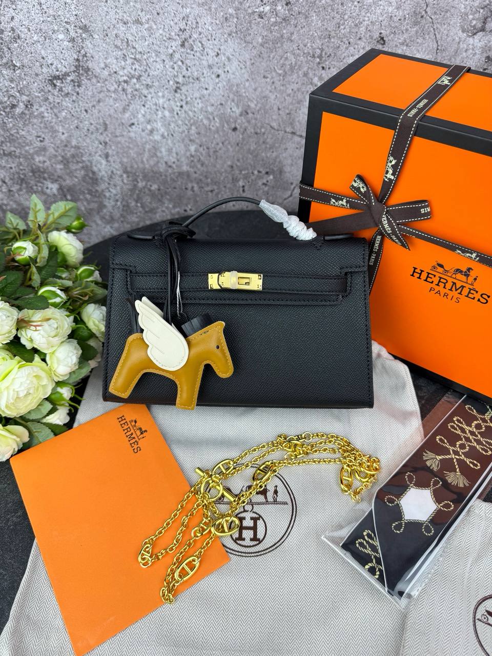 Hermes Kelly Black 22