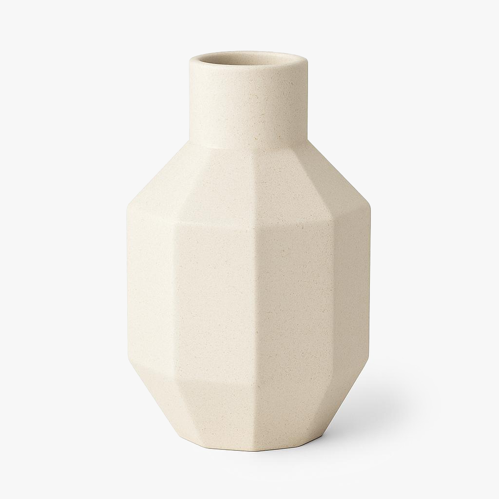 Geometric Ceramic Vase