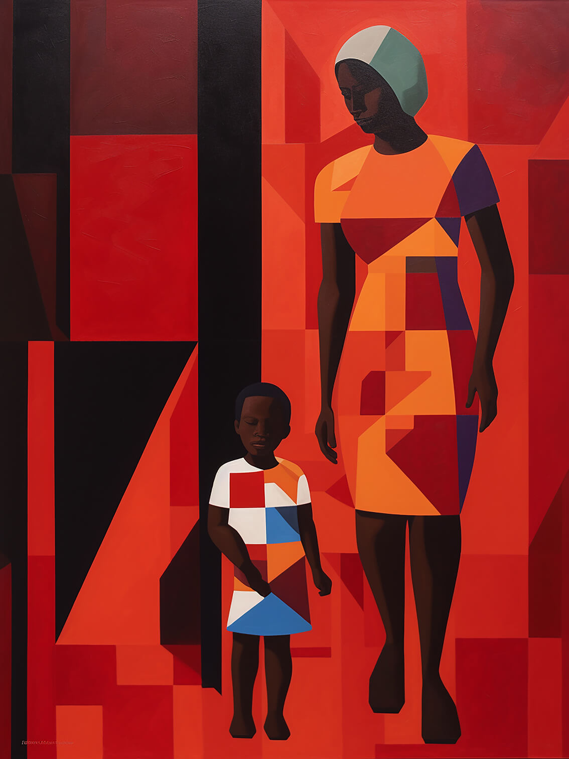 Two VI, 60x80 cm, original acrylic painting on canvas