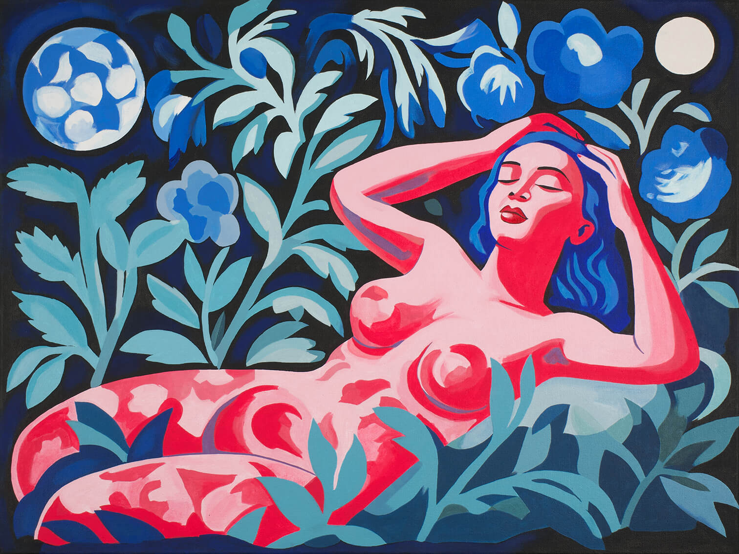 Rest of Venus, 60x80 cm, original acrylic painting on canvas