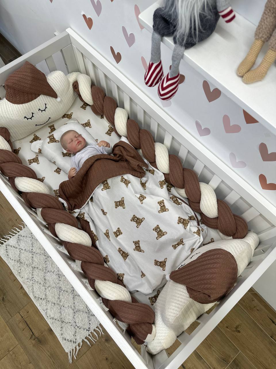 В ліжечко набір Babys «Дві хмаринки» шоколад