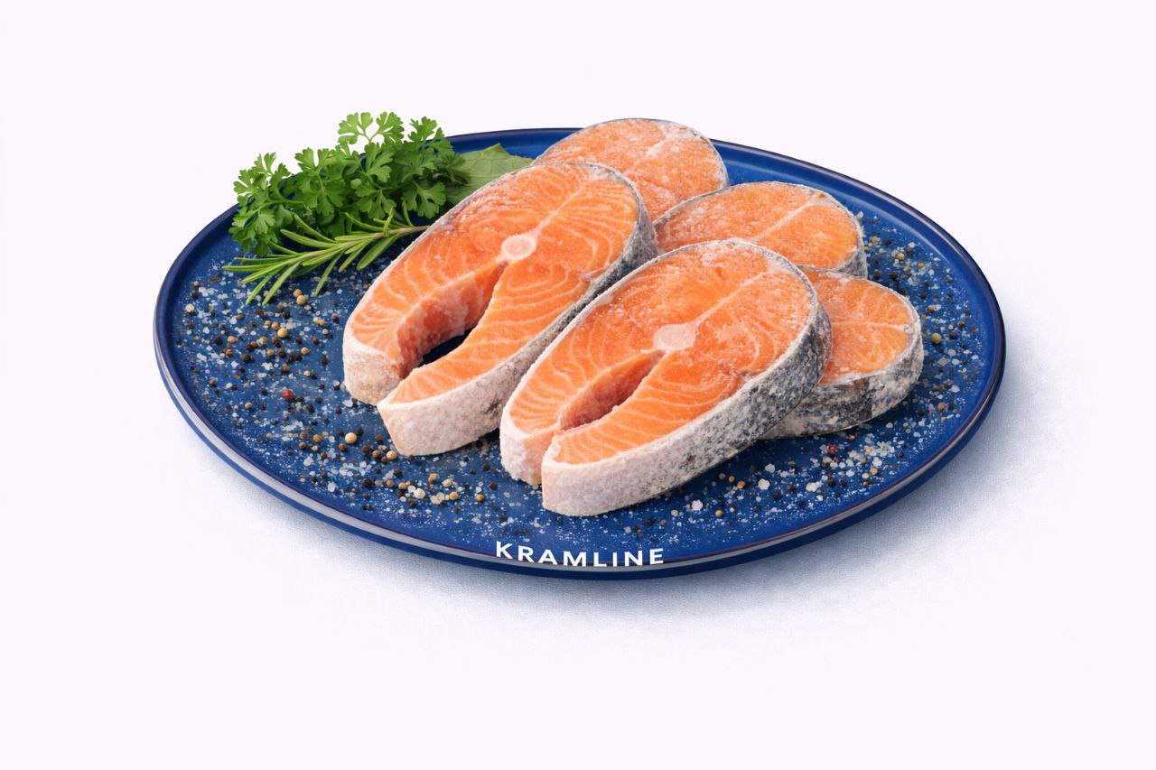 Стейк лосося 4-5, заморожений