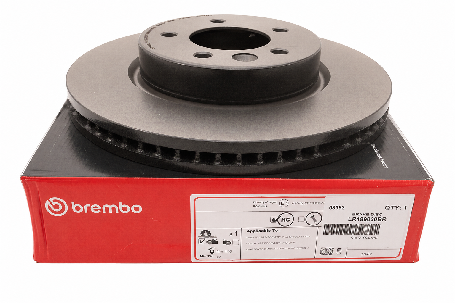 BRAKE DISK FRONT D3/D4/RRS