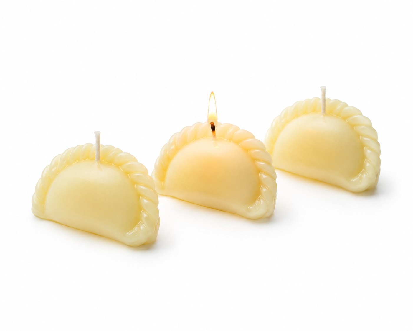 Набір з 3х шт Свічки "Вареник S" - з ароматом вареників LIMITED EDITION AROMA