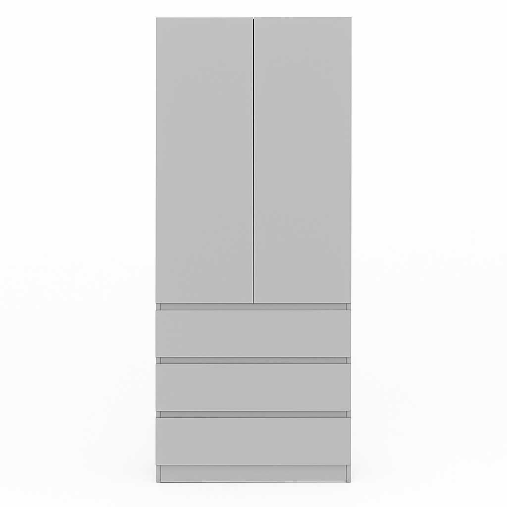 Шафа на 3 шухляди з 3 полицями 80х50х210см