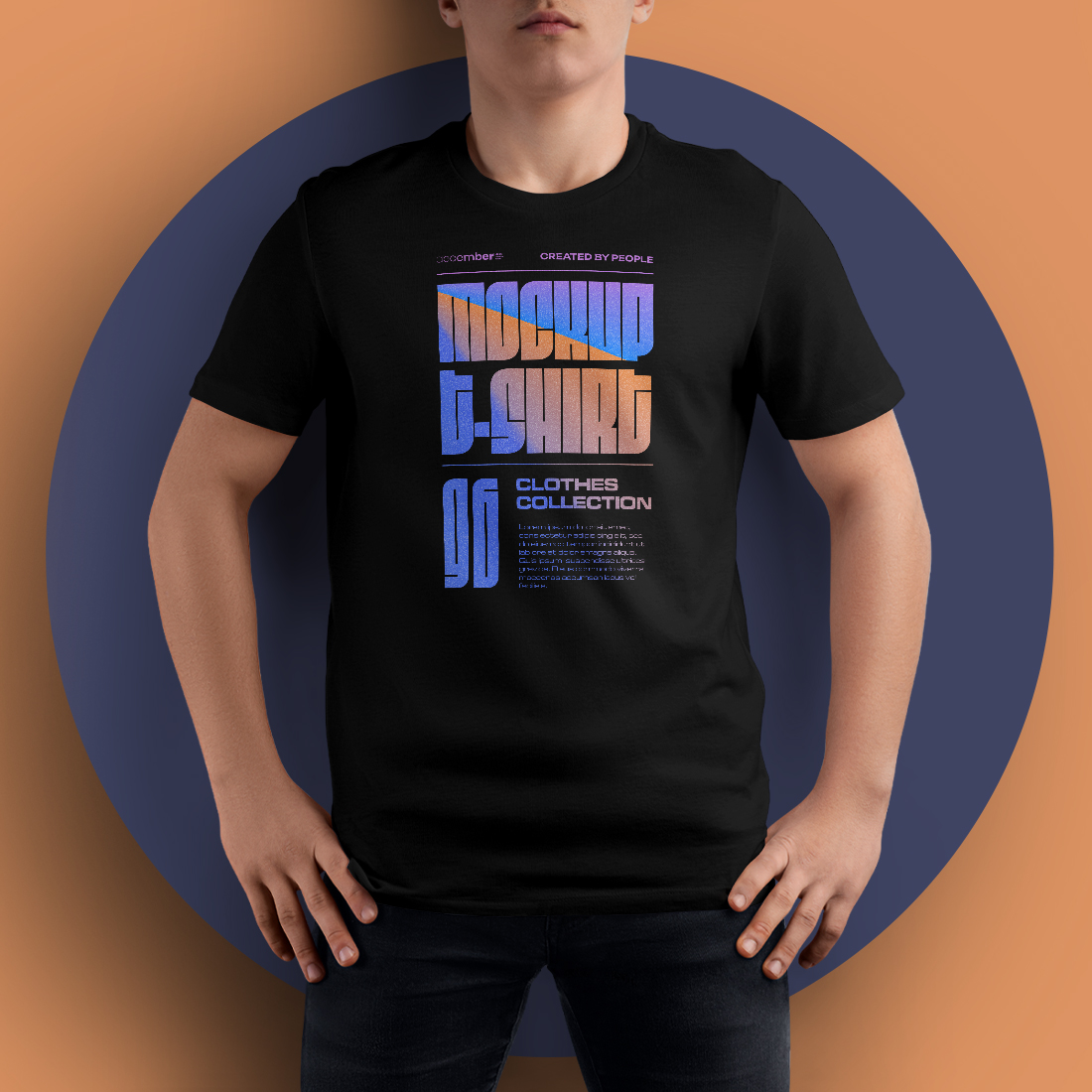5 Mockups Man T-Shirt