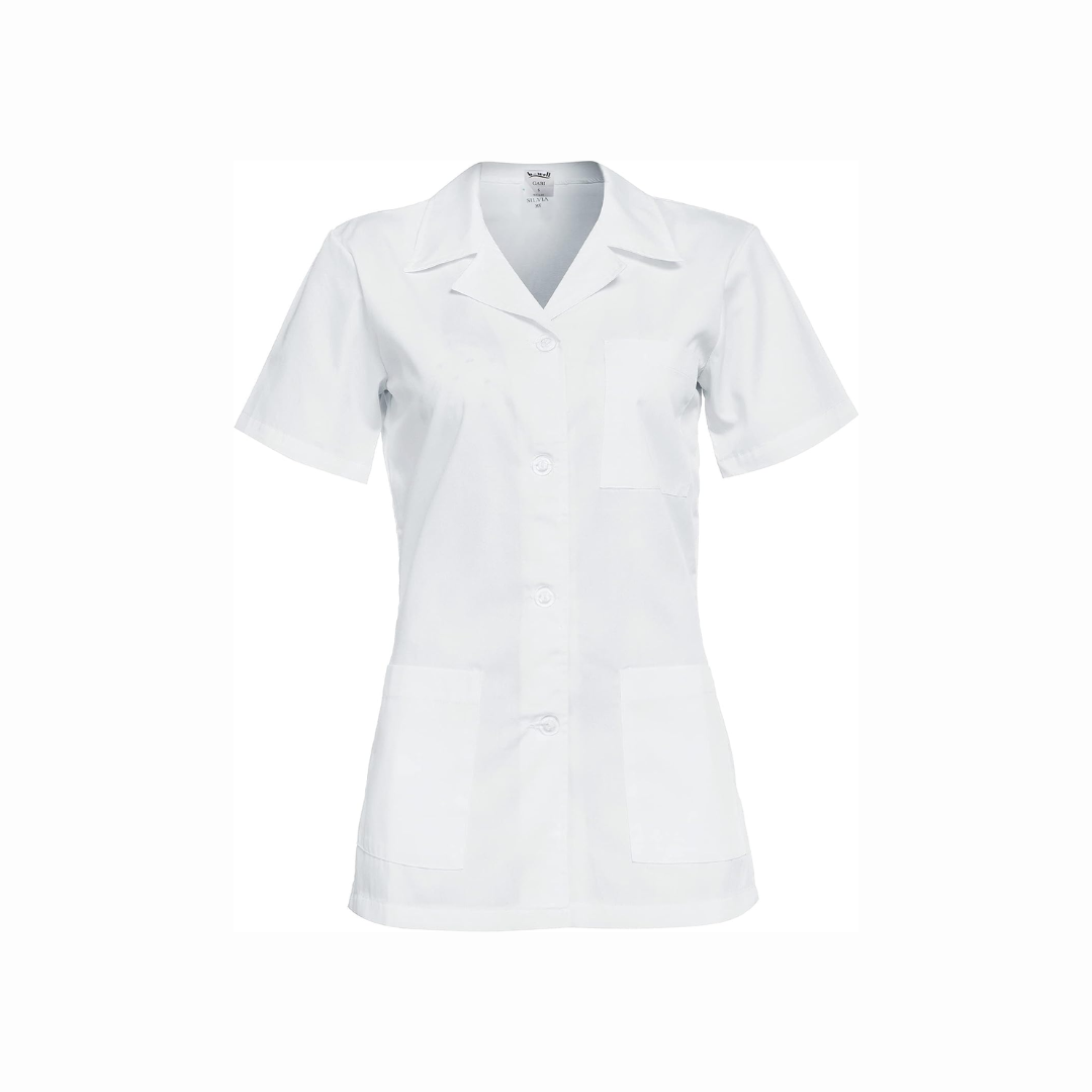 Medical blouse women white