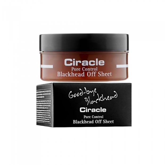 Серветки для видалення чорних цяток Ciracle Pore Control Black Head Off Sheet 40 шт, оригінал