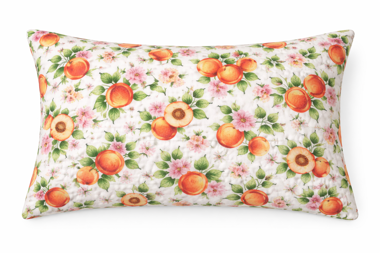 Наволочка ранфорс принт "Персики "