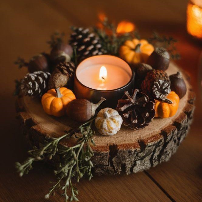 Осінній підсвічник