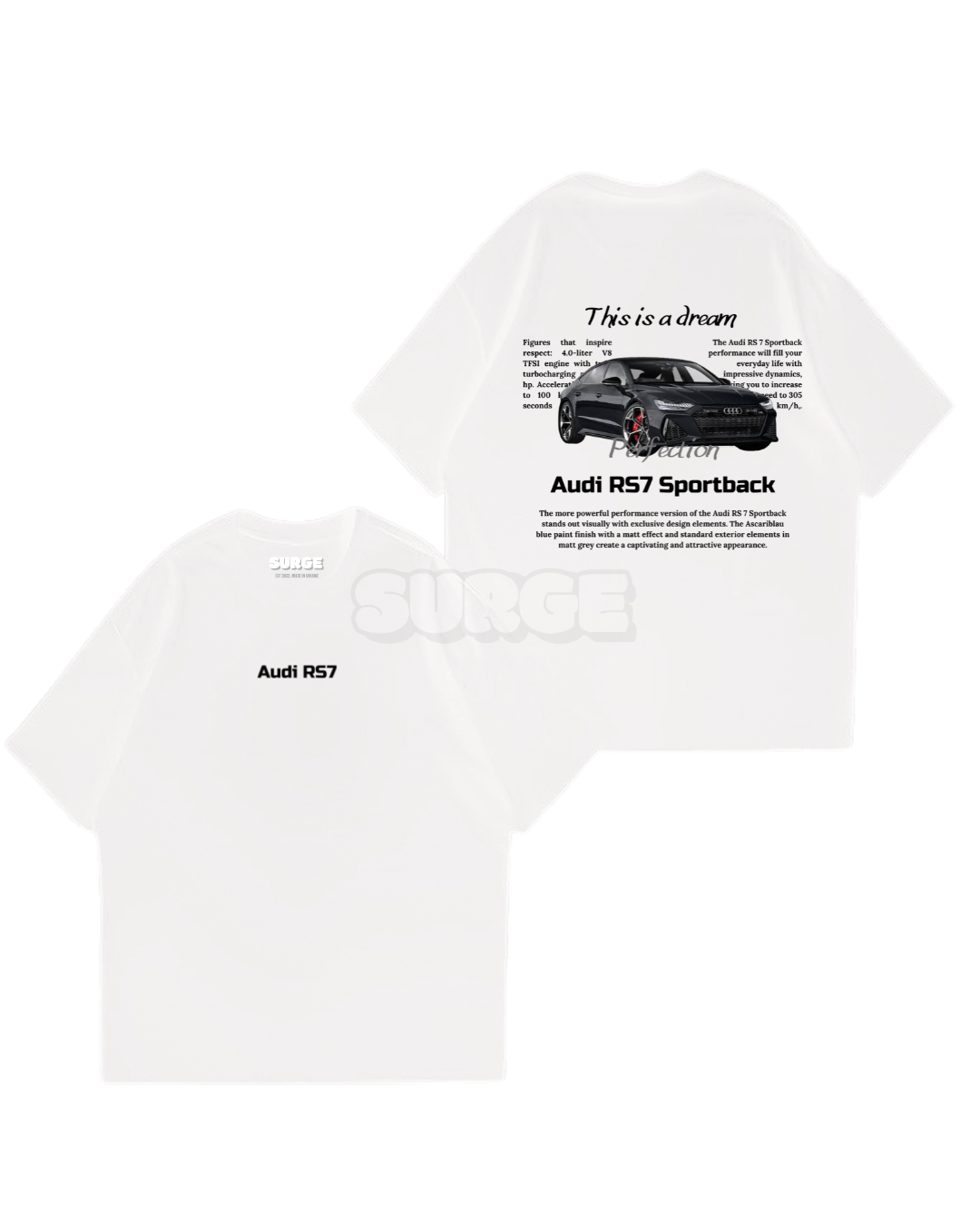 Oversize t-shirt Audi RS7