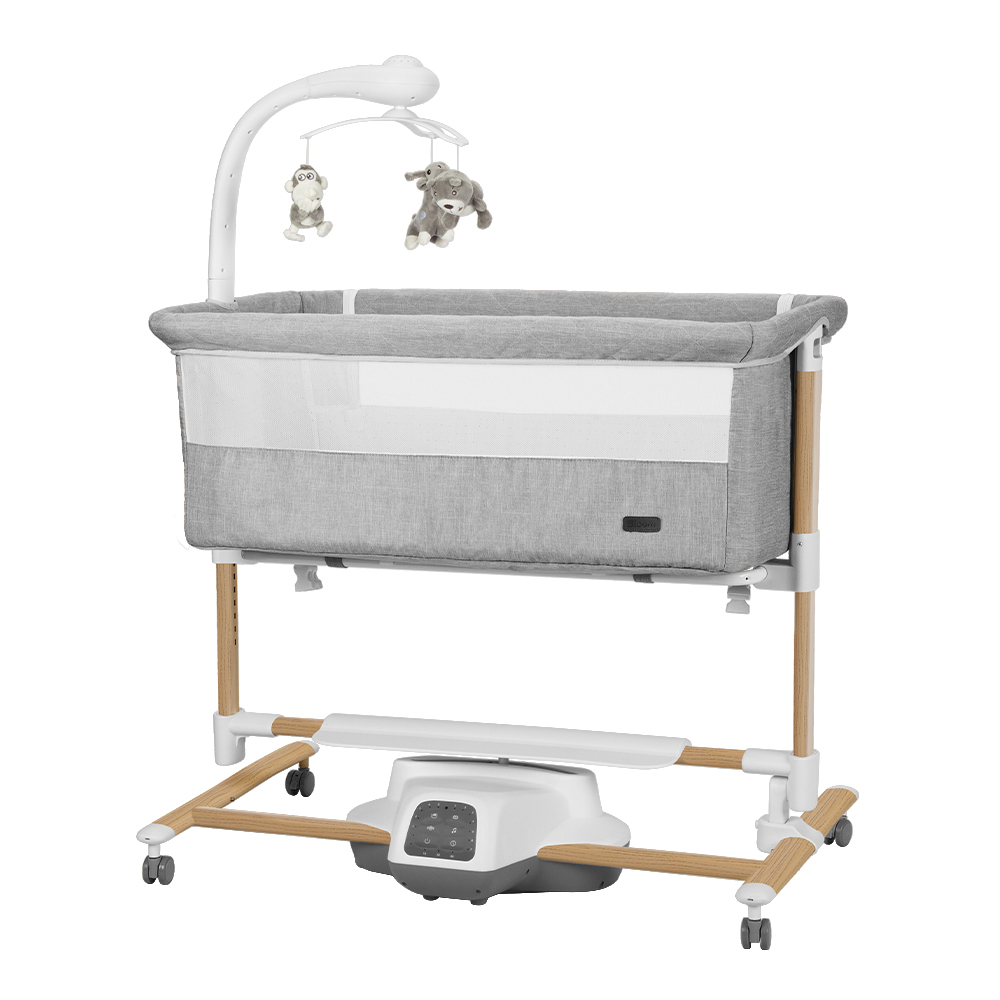 Дитяче ліжечко-гойдалка CARRELLO Bloom CRL-10304 Anchor Grey Wooden