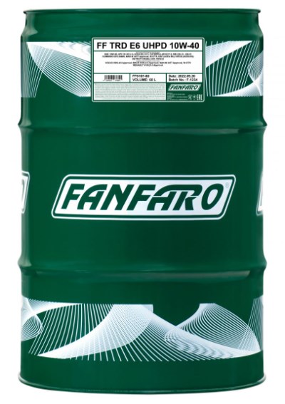 Моторна олива синтетична TRD E6 UHPD 10W-40 208л Fanfaro