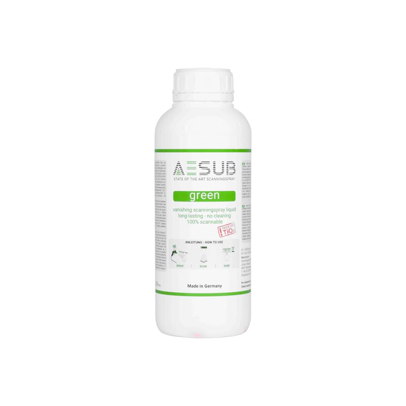 AESUB GREEN 1 LITER - LONG-LASTING ANTI-REFLECTIVE SPRAY FOR 3D LASER SCANNING