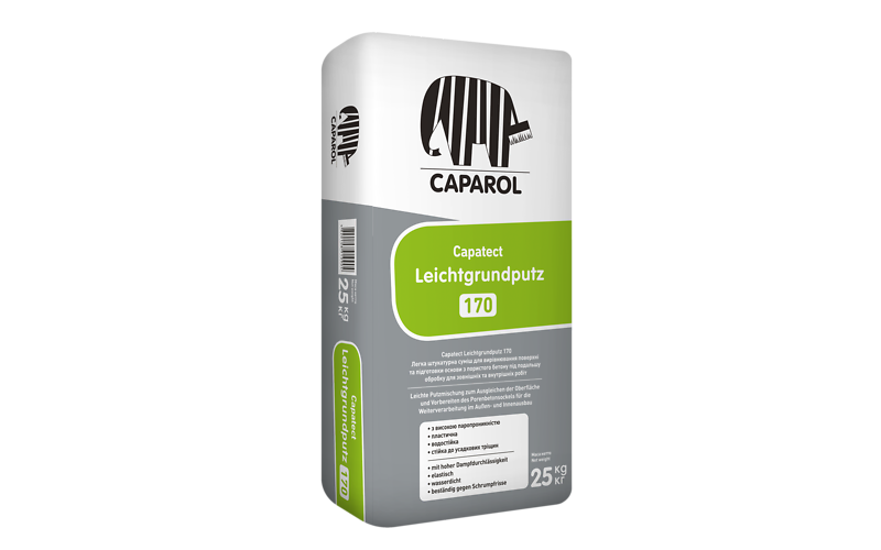 Штукатурка фасадна легка мінеральна Caparol Capatect Leichtgrundputz 170, 20 кг.