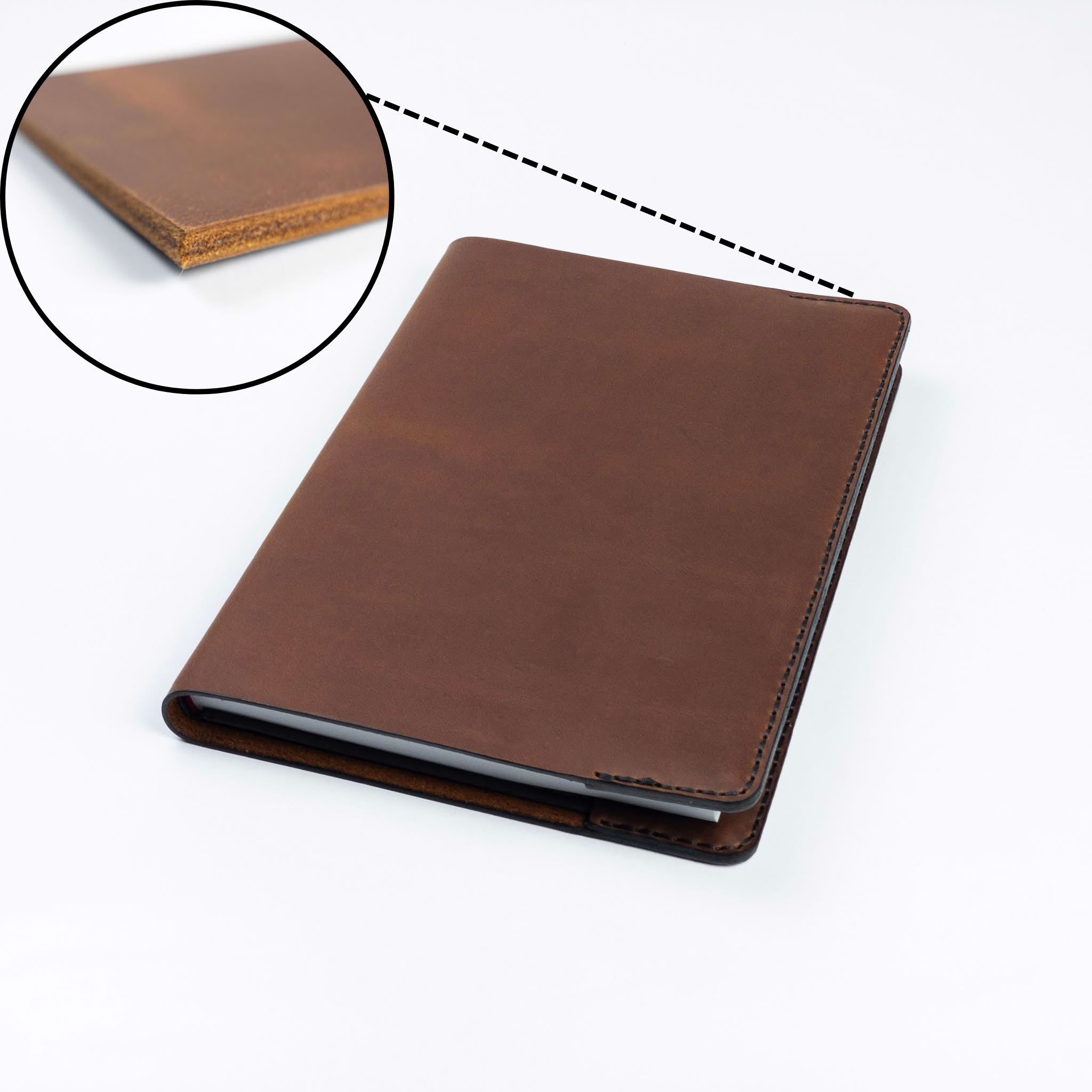 Блокнот в лінію у шкіряній обкладинці Minimalist