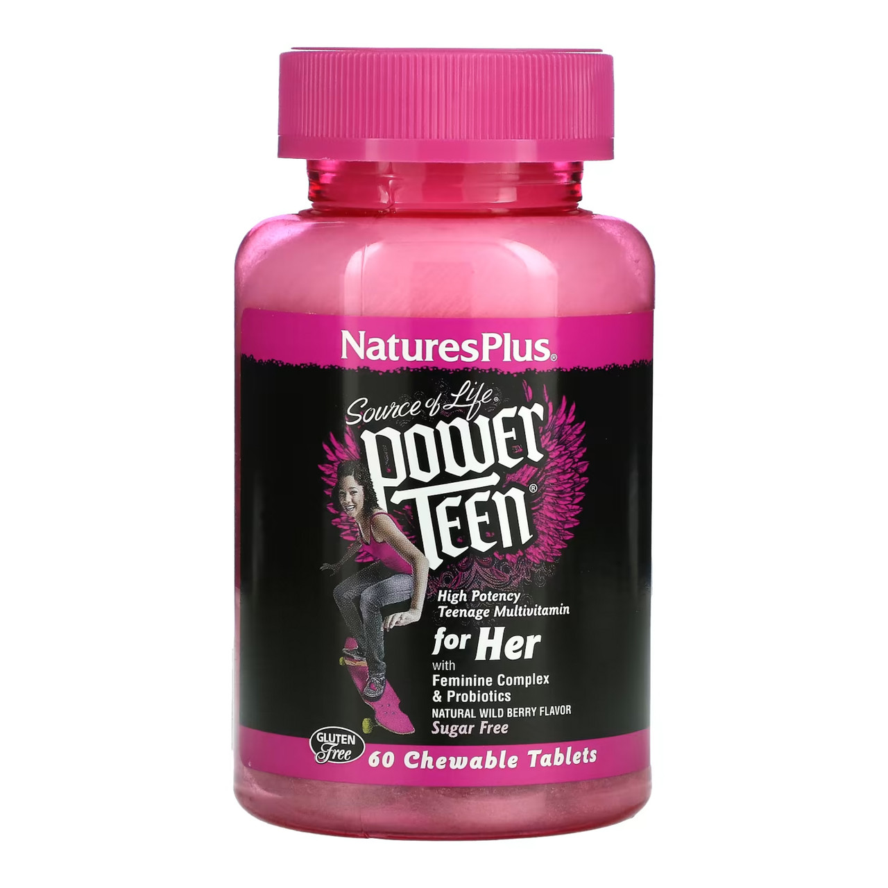 Мультивітаміни для дівчаток-підлітків, Power Teen Hers Chewable - 60 tabs