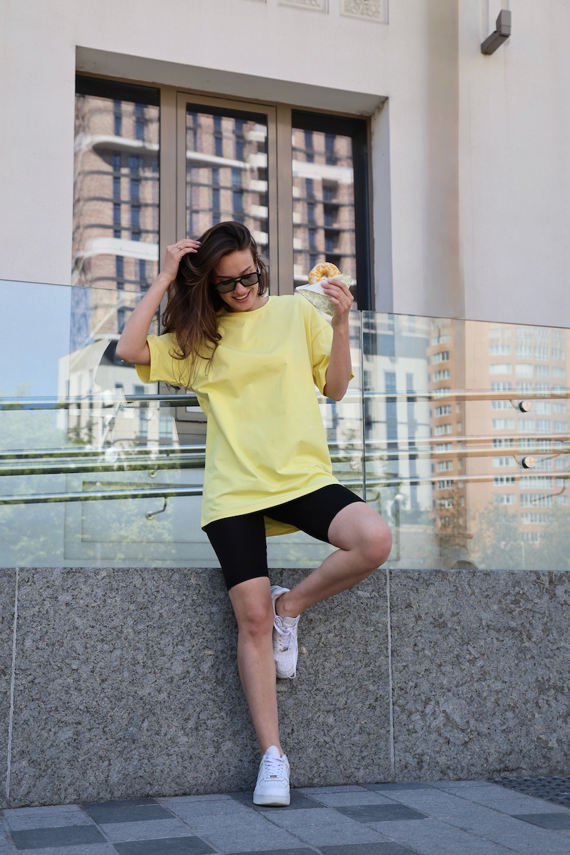 Комплект жіночий "Sunny" футболка + велосипедки (S, M, L, XL, 2XL)