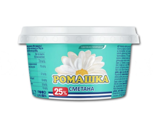 🇱🇹 "ROMASHKA" Nata pasterizada 25%, 180 g.