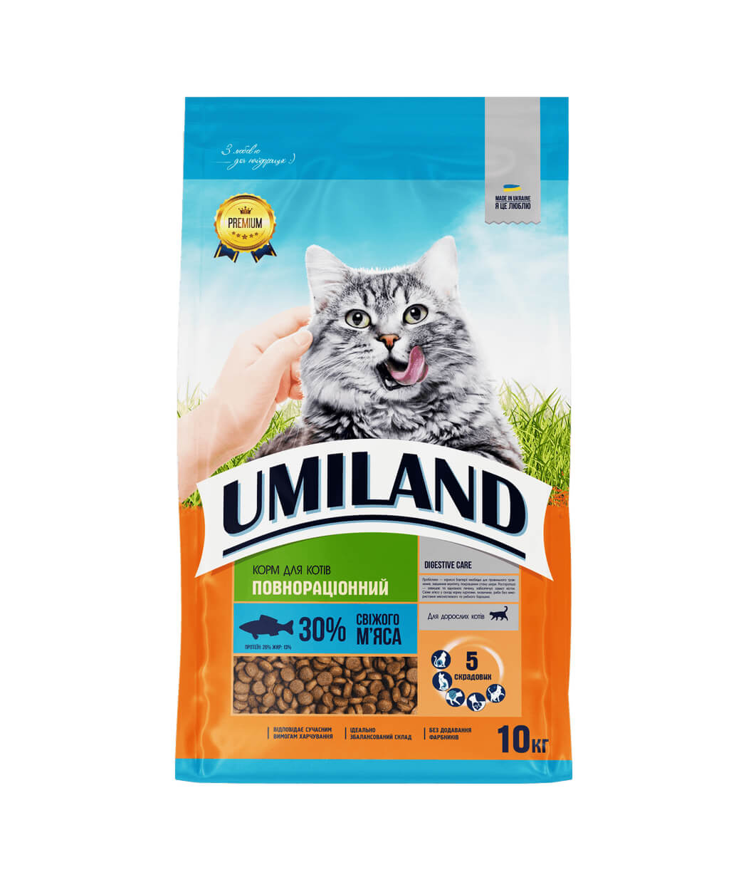 Корм Юміленд для котів із рибою 10кг