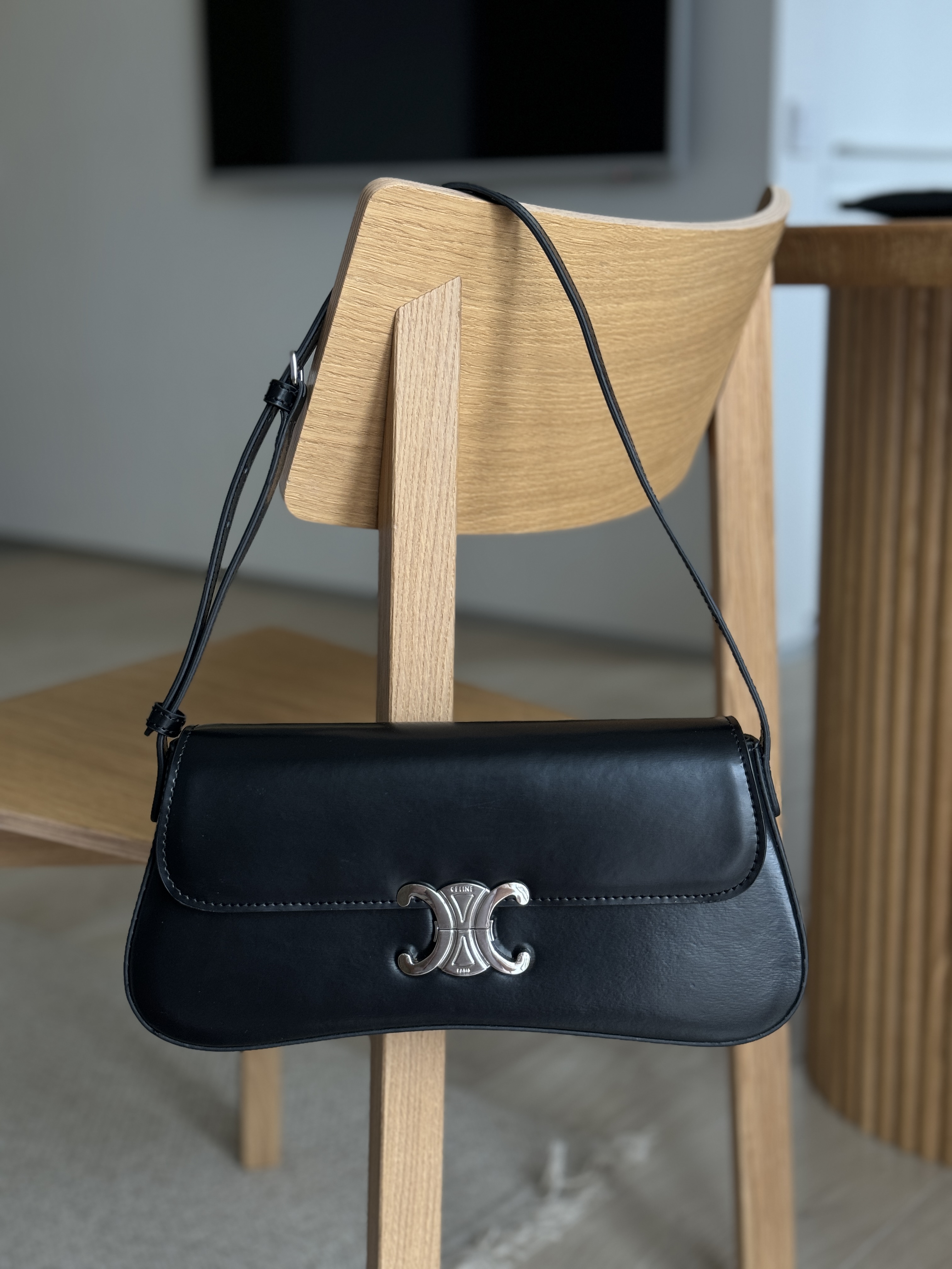 Celine Medium Lola Bag in Shiny Calfskin