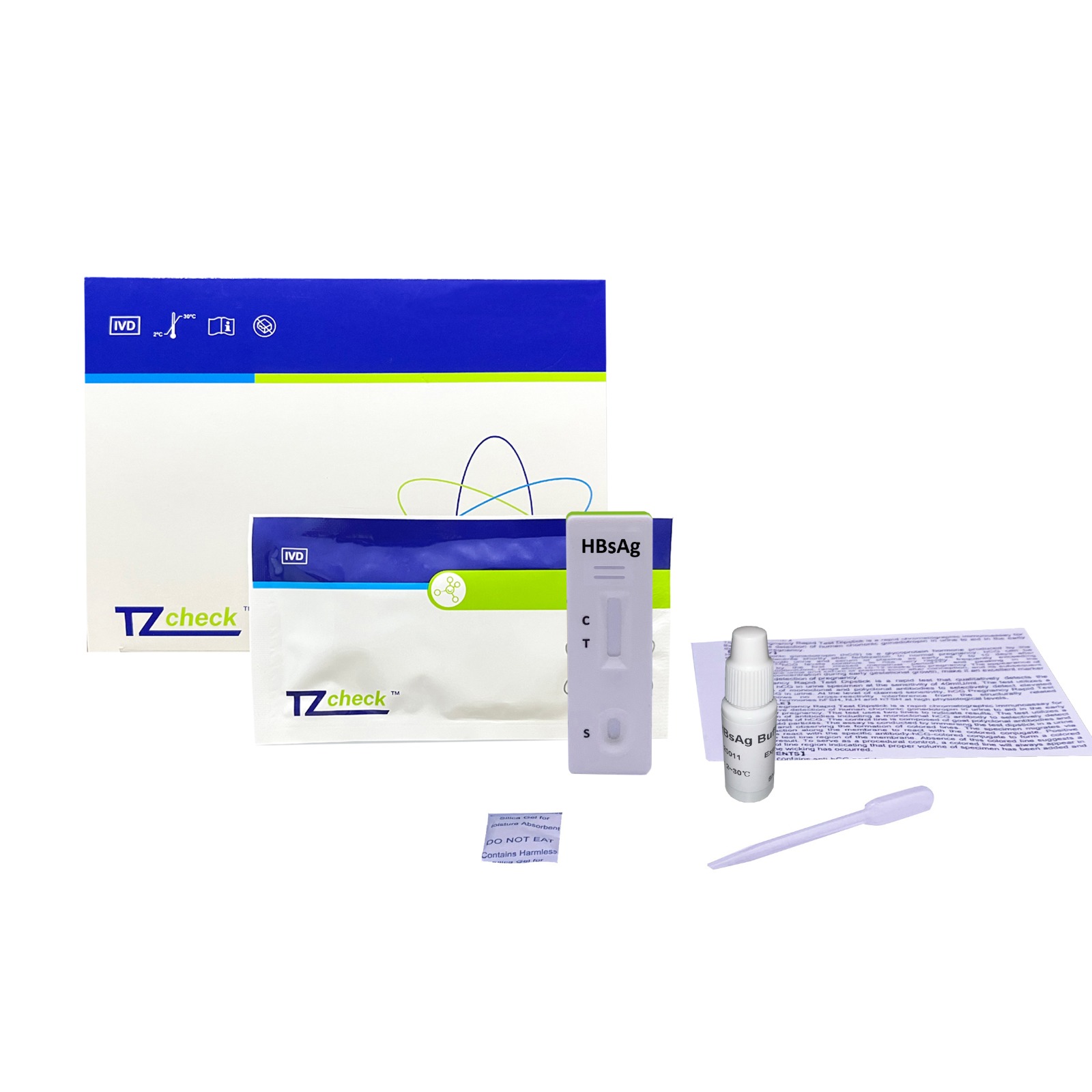 Експрес-тест HBsAg (поверхневий антиген гепатиту В) (цільна кров, сироватка, плазма)