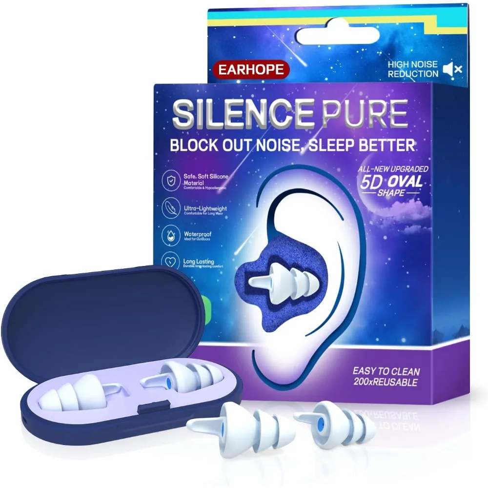 Універсальні беруші для сну Silence Pure двох розмірів S і M з SNR 27 дБ