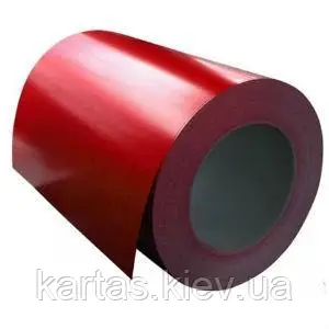 Гладкий лист металу в глянсовому покритті