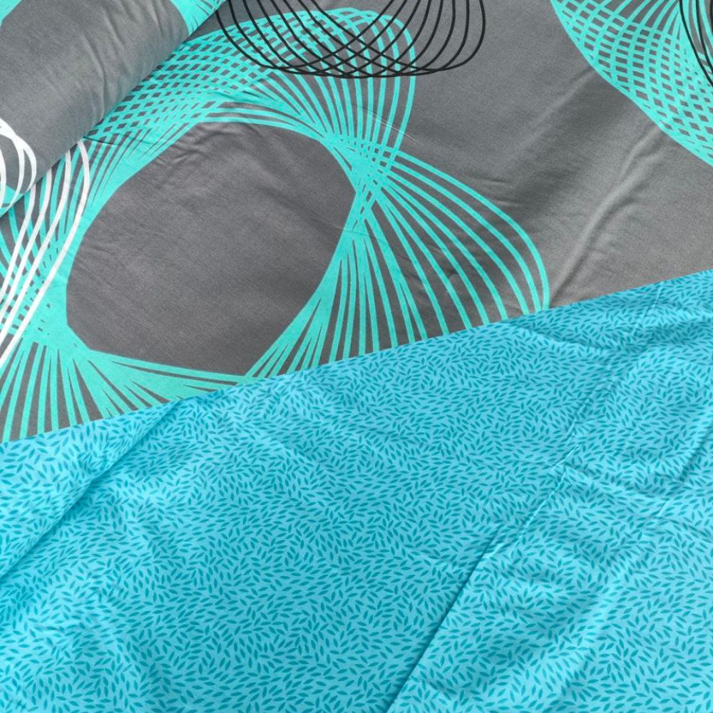 Тканина Голд Euro - Абстракція бірюза