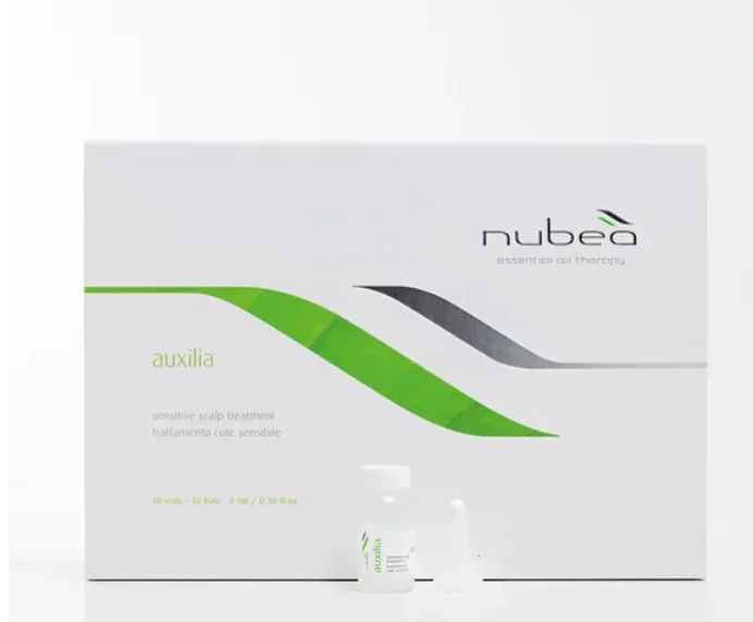 Терапія у флаконах для чутливої шкіри голови Nubea Auxilia