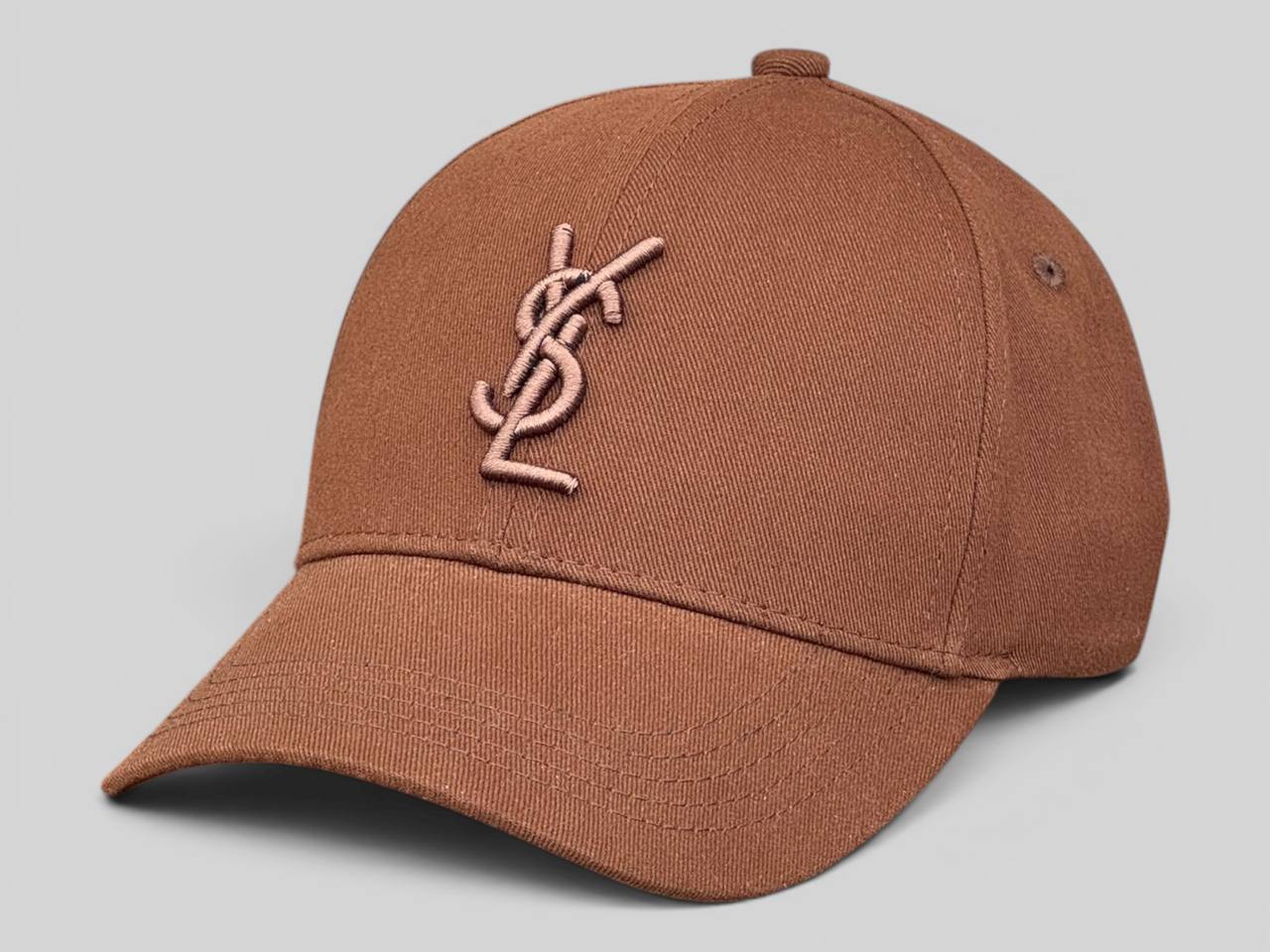 Кепка Бейсболка Yves Saint Laurent - YSL - Ив Сен Лоран - Коричневий Копія