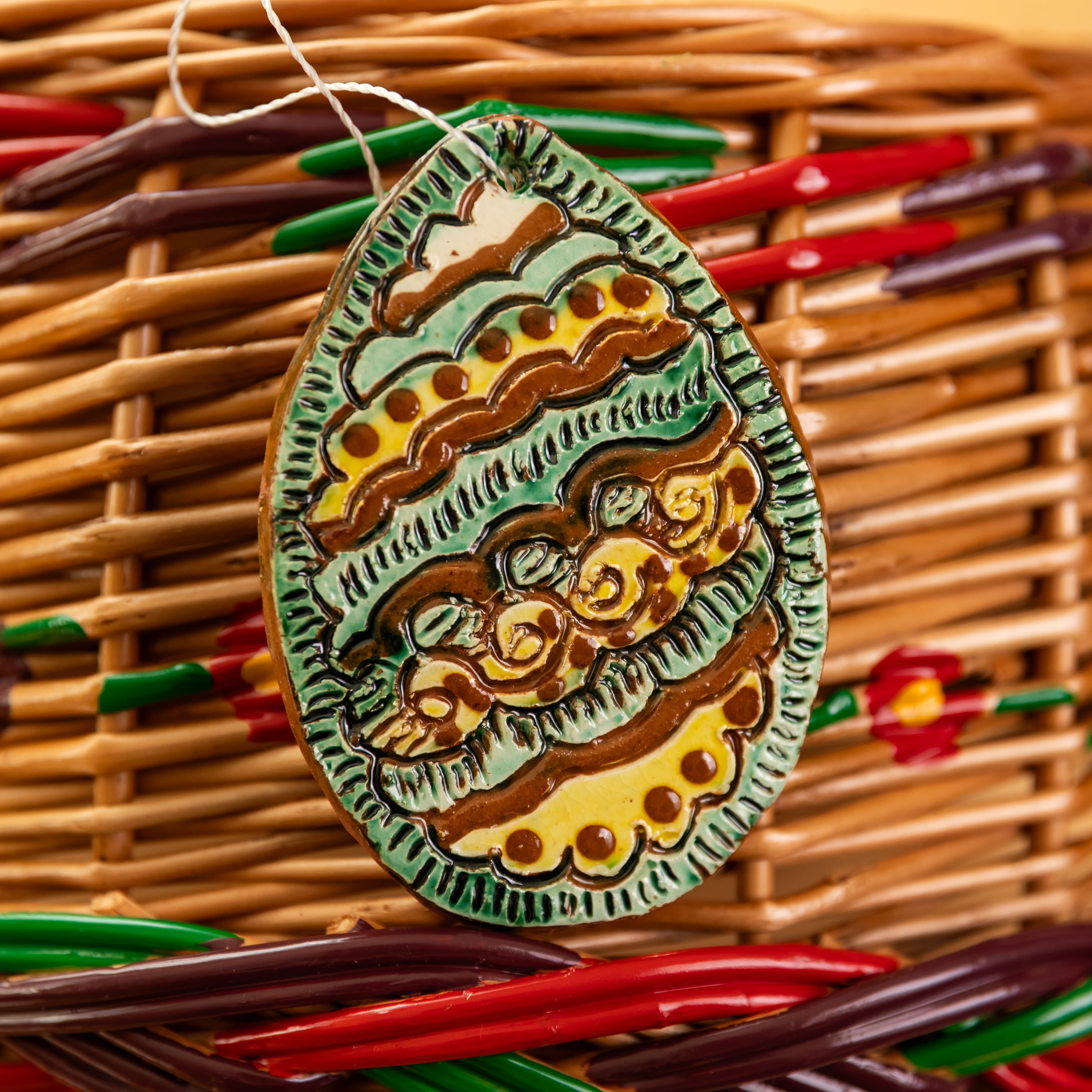 Підвіска на кошик "Яйце", 9*6 см