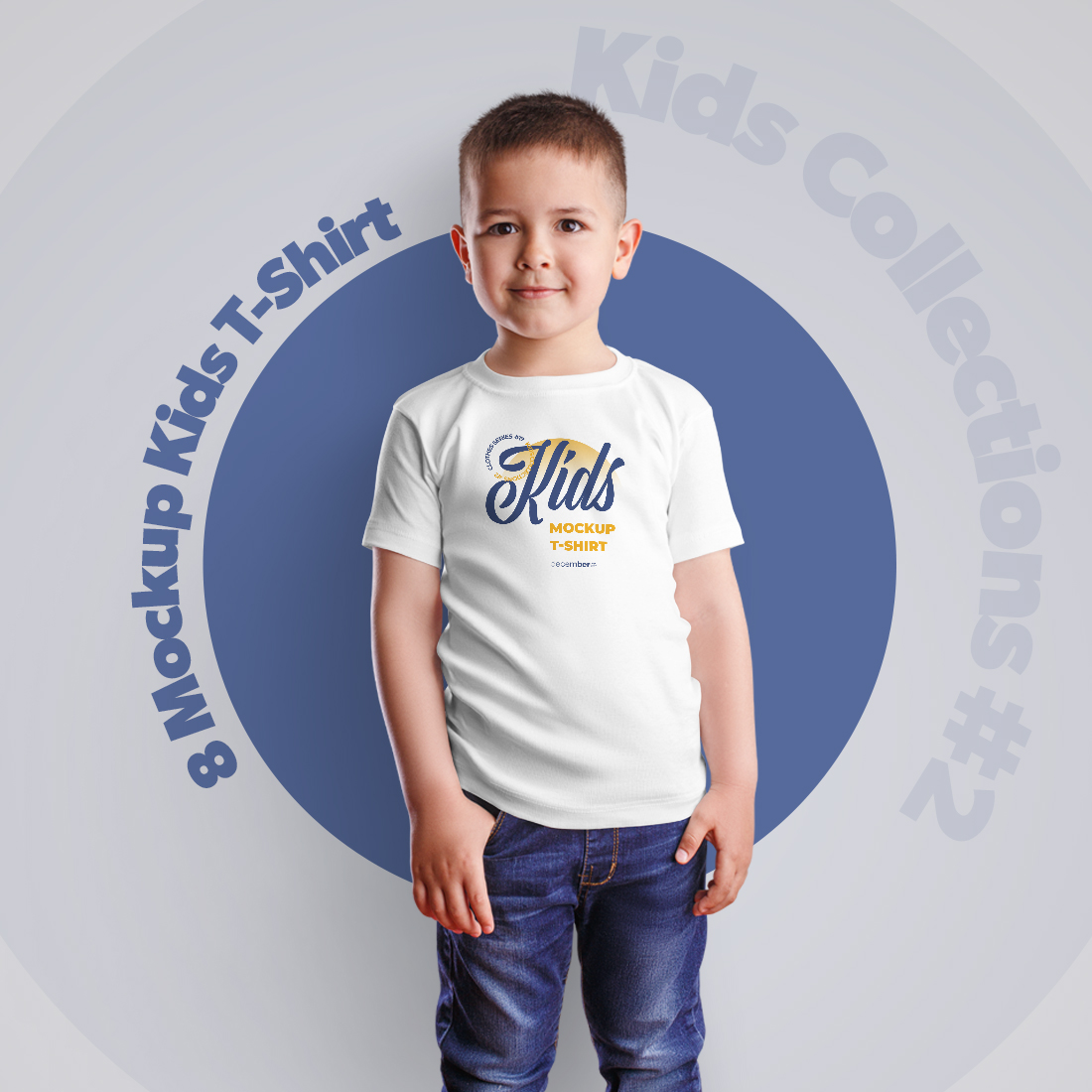 8 Mockups Kids T-Shirt Boy