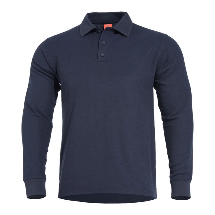 Поло з довгим рукавом Pentagon ANIKETOS Navy Blue