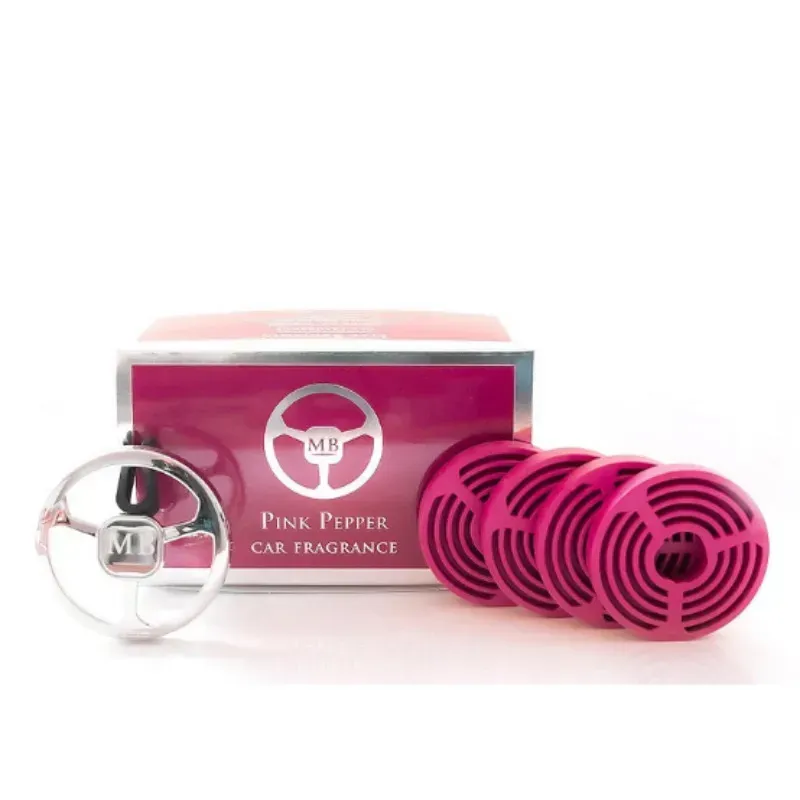 Освіжувач - "MAX BENJAMINE" - Car Fragrance - pink peper (рожевий перець) + 4 запаски