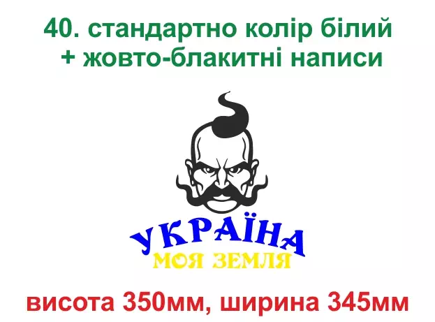 040.  Козак Україна моя земля - біла, жовто-блакитна