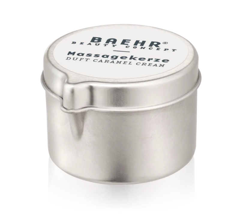 Масажна свічка з ароматом “Карамельний крем” 50мл BAEHR